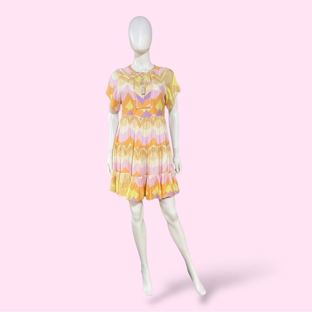 Olivaceous Casual Multicolored Dress, Small
